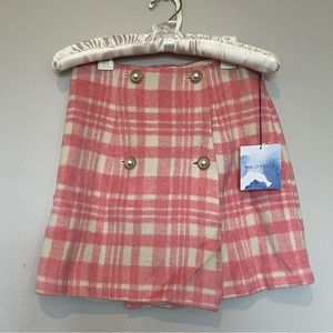 Sabrina Pink Plaid Mini Skirt by Marjorelle